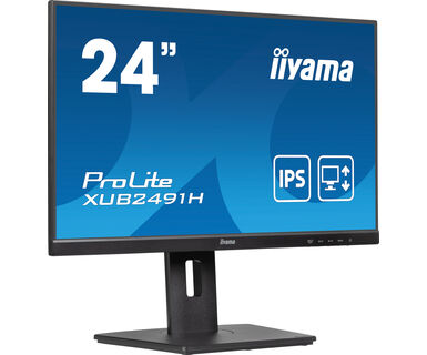 Iiyama ProLite XUB2491H-B1 | 24" Monitor mit IPS-Panel-Technologie, 100Hz Bildwiederholfrequenz und einem 150 mm höhenverstellbaren Standfuß Iiyama ProLite XUB2491H-B1 | 24" Monitor mit IPS-Panel-Technologie, 100Hz Bildwiederholfrequenz und einem 150 mm höhenverstellbaren Standfuß