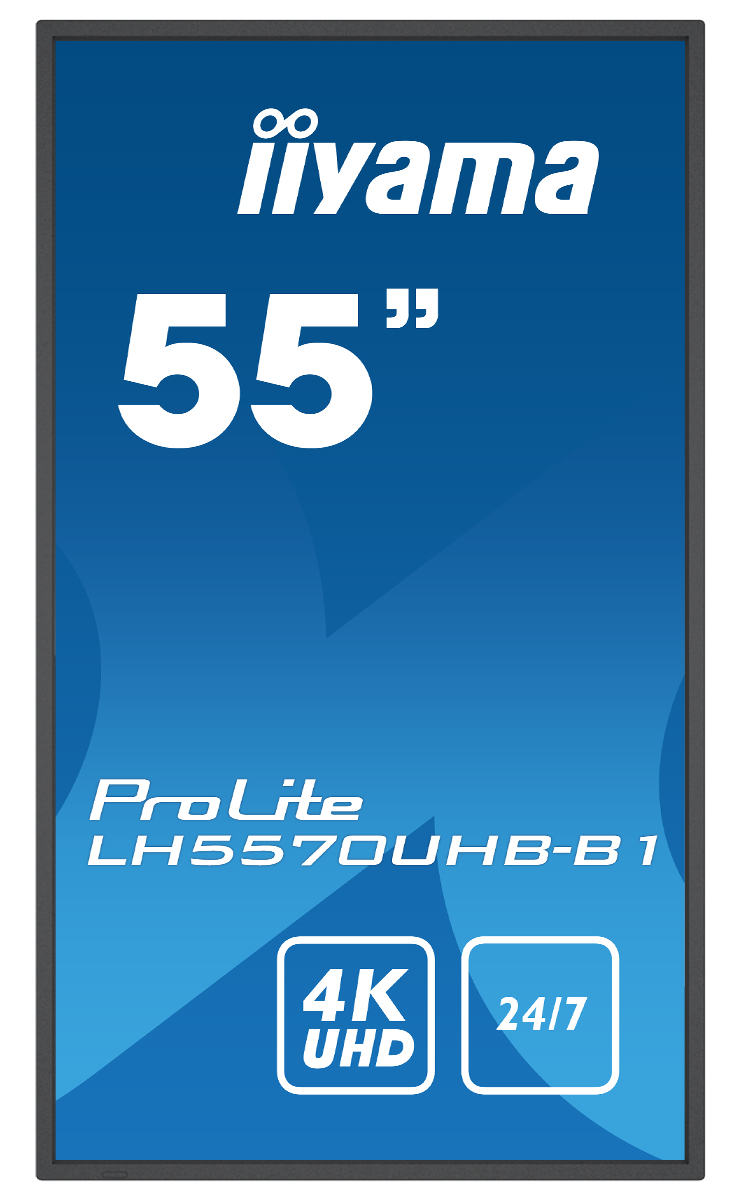 Iiyama ProLite LH5570UHB-B1 | 54.6" (138.8cm) | professionelles Digital Signage Display mit 4K-UHD-Auflösung