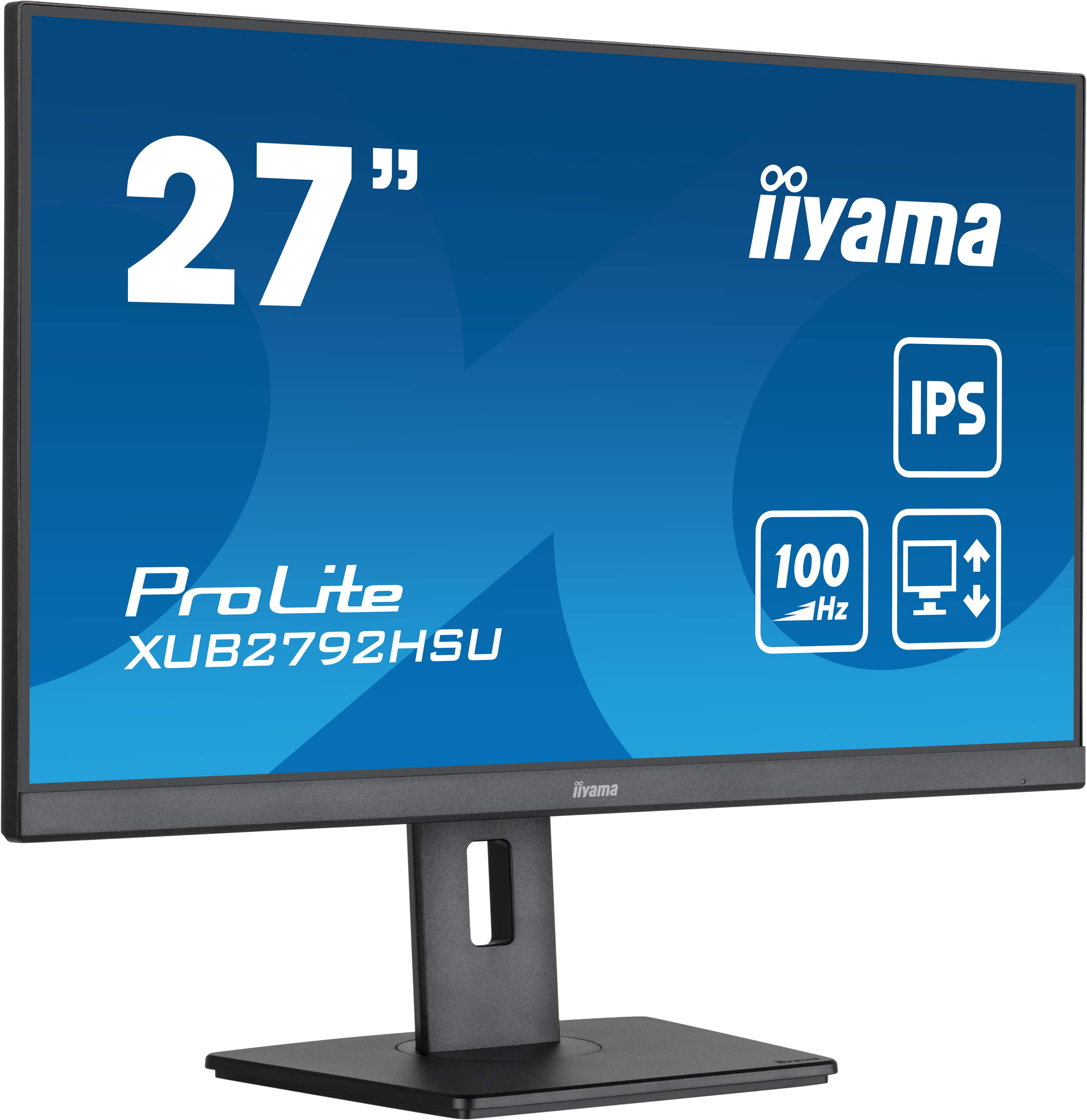 Iiyama ProLite XUB2792HSU-B6 | 27" Monitor mit IPS-Panel-Technologie, 100Hz Bildwiederholrate und einem 150 mm höhenverstellbaren Standfuß