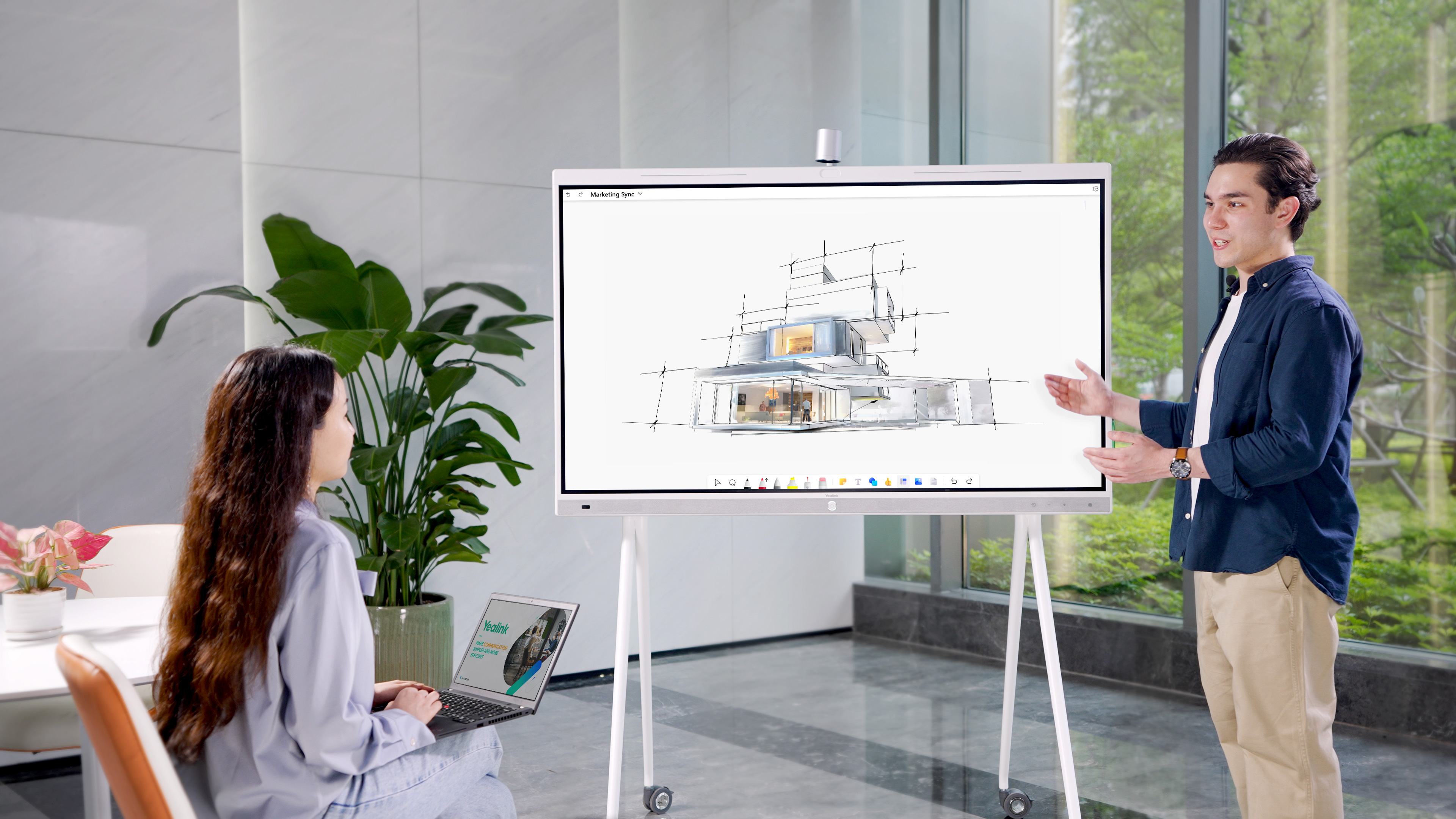 Yealink Meetingboard MB65-A001 | 65" | NEW Microsoft-Collaboration Board | Schwarz