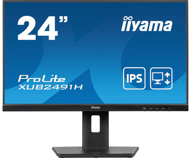 Iiyama ProLite XUB2491H-B1 | 24" Monitor mit IPS-Panel-Technologie, 100Hz Bildwiederholfrequenz und einem 150 mm höhenverstellbaren Standfuß Iiyama ProLite XUB2491H-B1 | 24" Monitor mit IPS-Panel-Technologie, 100Hz Bildwiederholfrequenz und einem 150 mm höhenverstellbaren Standfuß