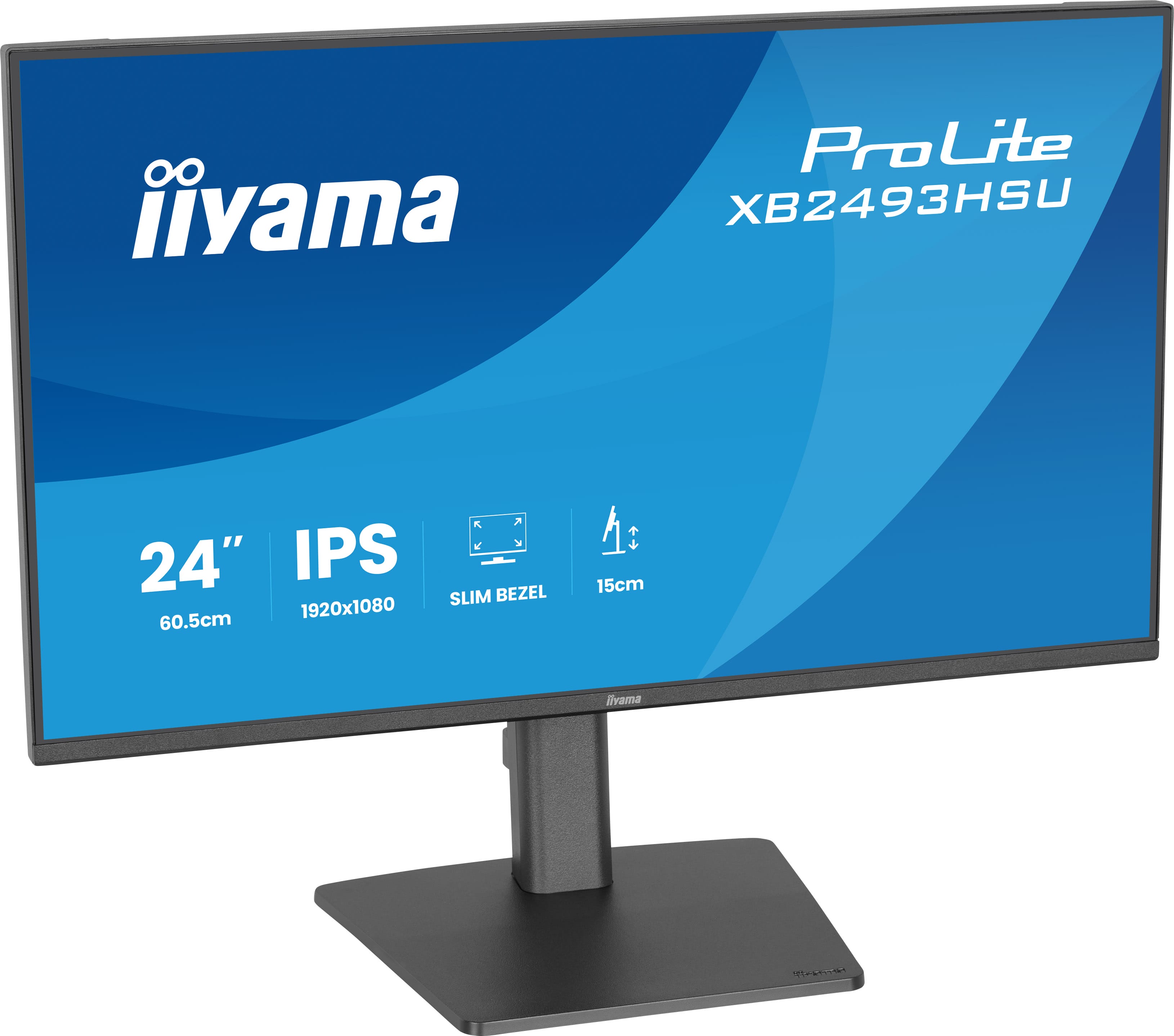 iiyama ProLite XB2493HSU-B1 | 24" Full HD IPS Monitor 120Hz – Ergonomisch für moderne Arbeitsplätze