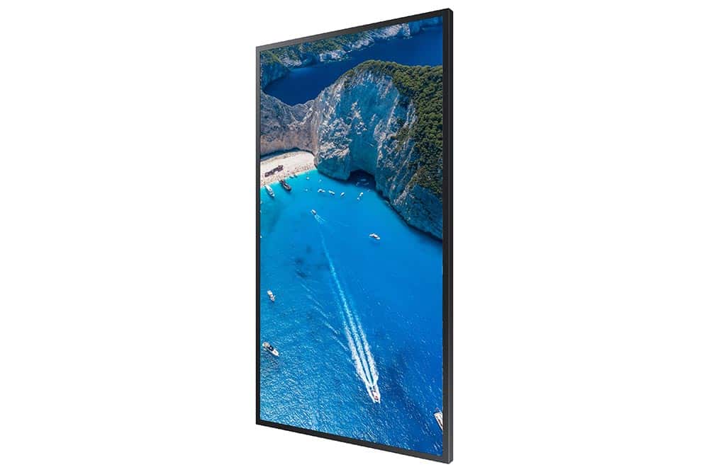 Komplettset Samsung Smart Signage OM75A  | 75" | Schaufenster Display | inkl. Deckenhalterung von Hagor (Landscape)