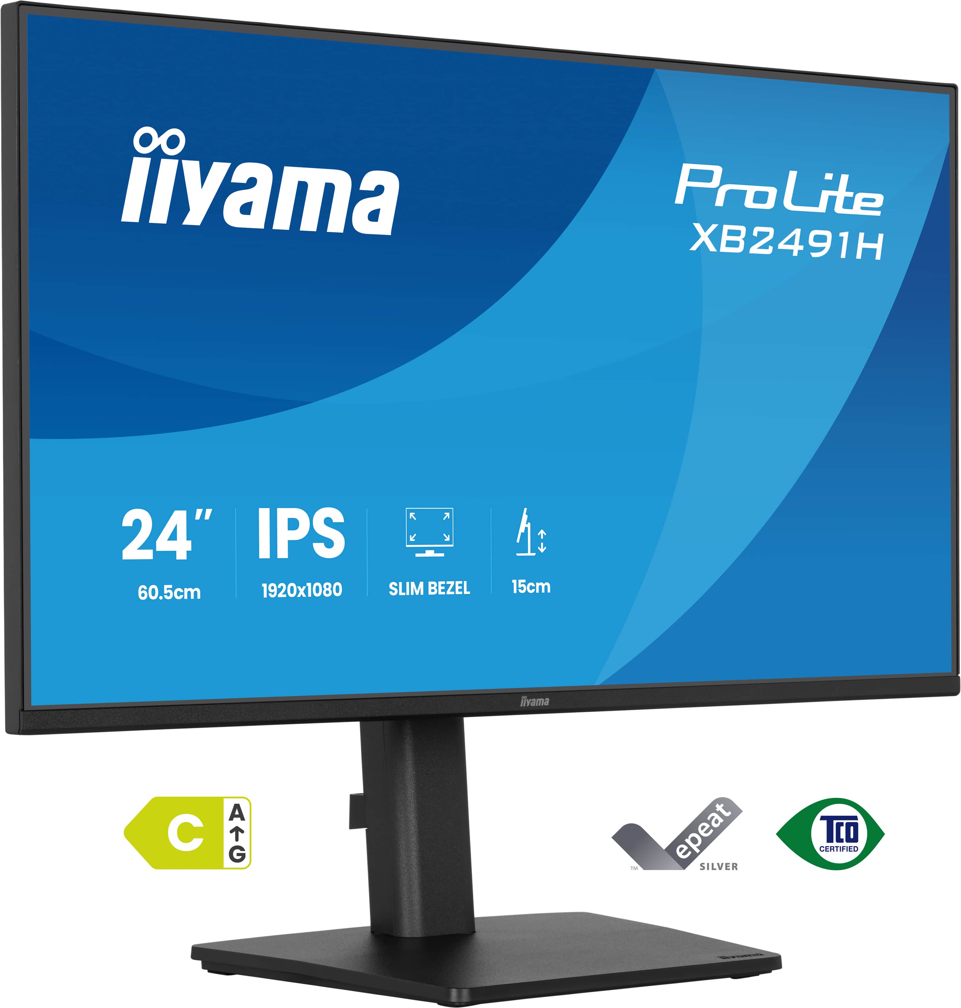 Iiyama ProLite XB2491H-B1 | 24" Ergonomischer IPS Monitor Full HD