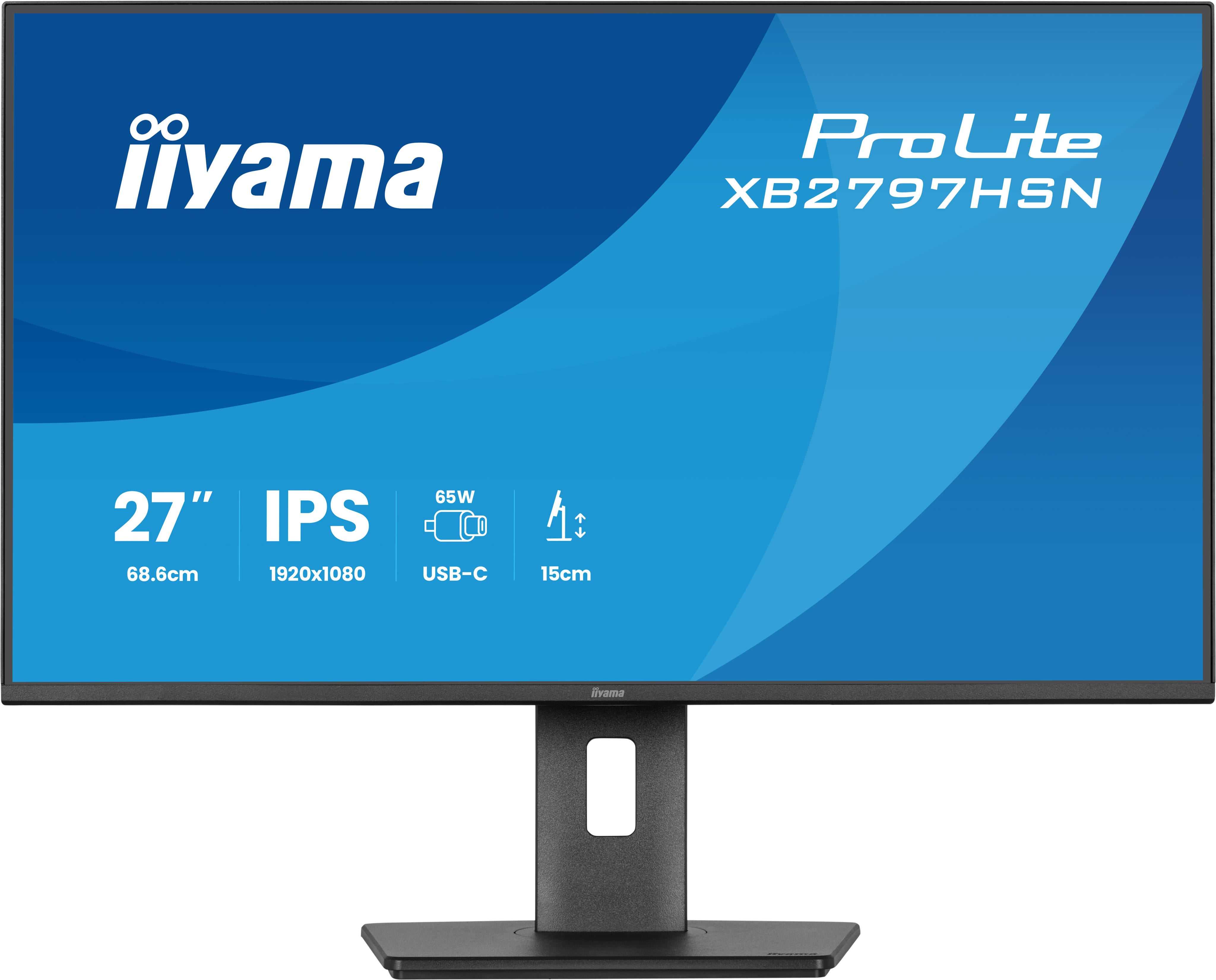 Iiyama ProLite XB2797HSN-B1 | 27" Full HD IPS Monitor mit USB-C Docking