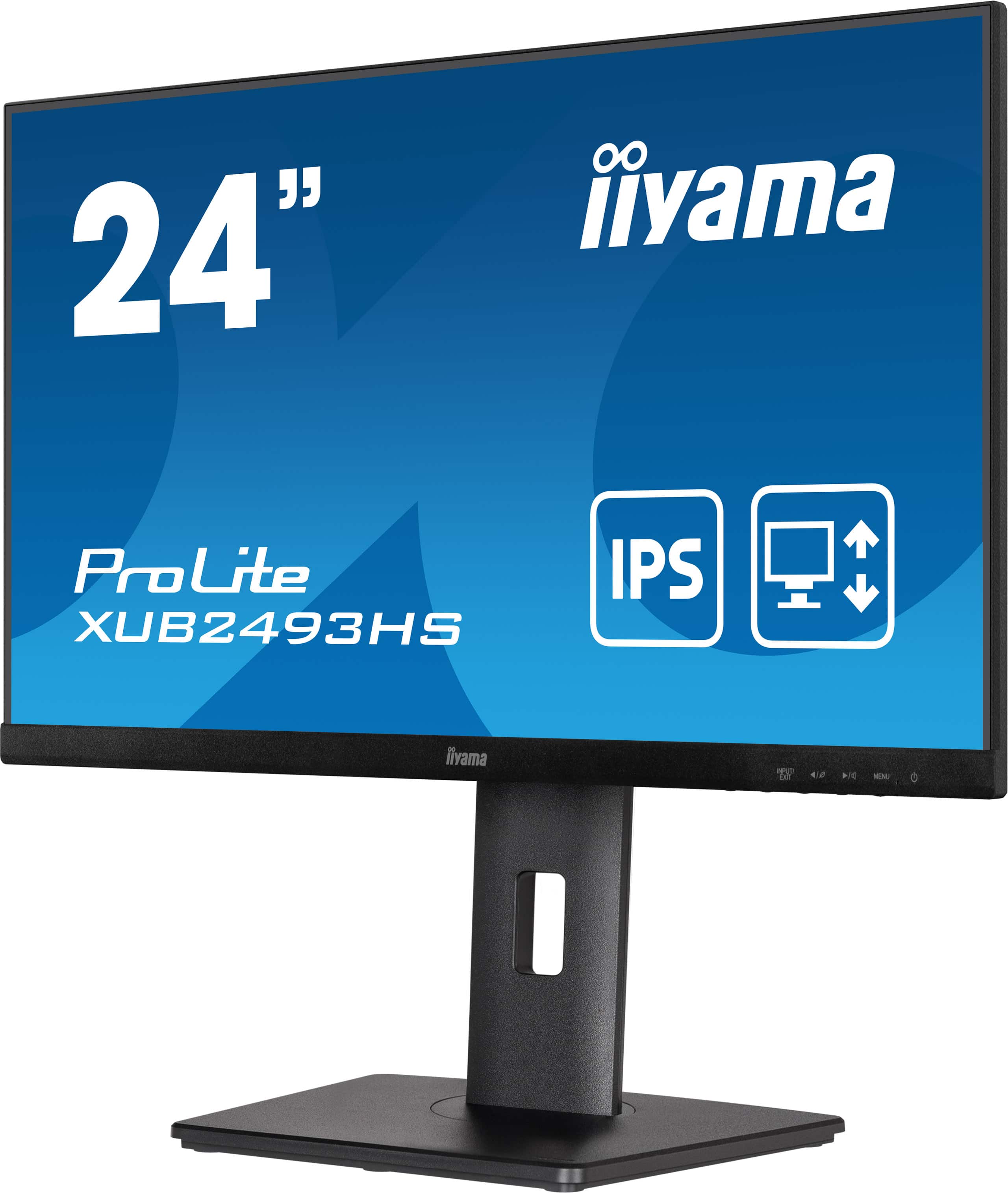 Iiyama ProLite XUB2493HS-B5 | 24" (60,5cm) | Monitor mit einem dreiseitig rahmenlosen Design und einem höhenverstellbaren Standfuß