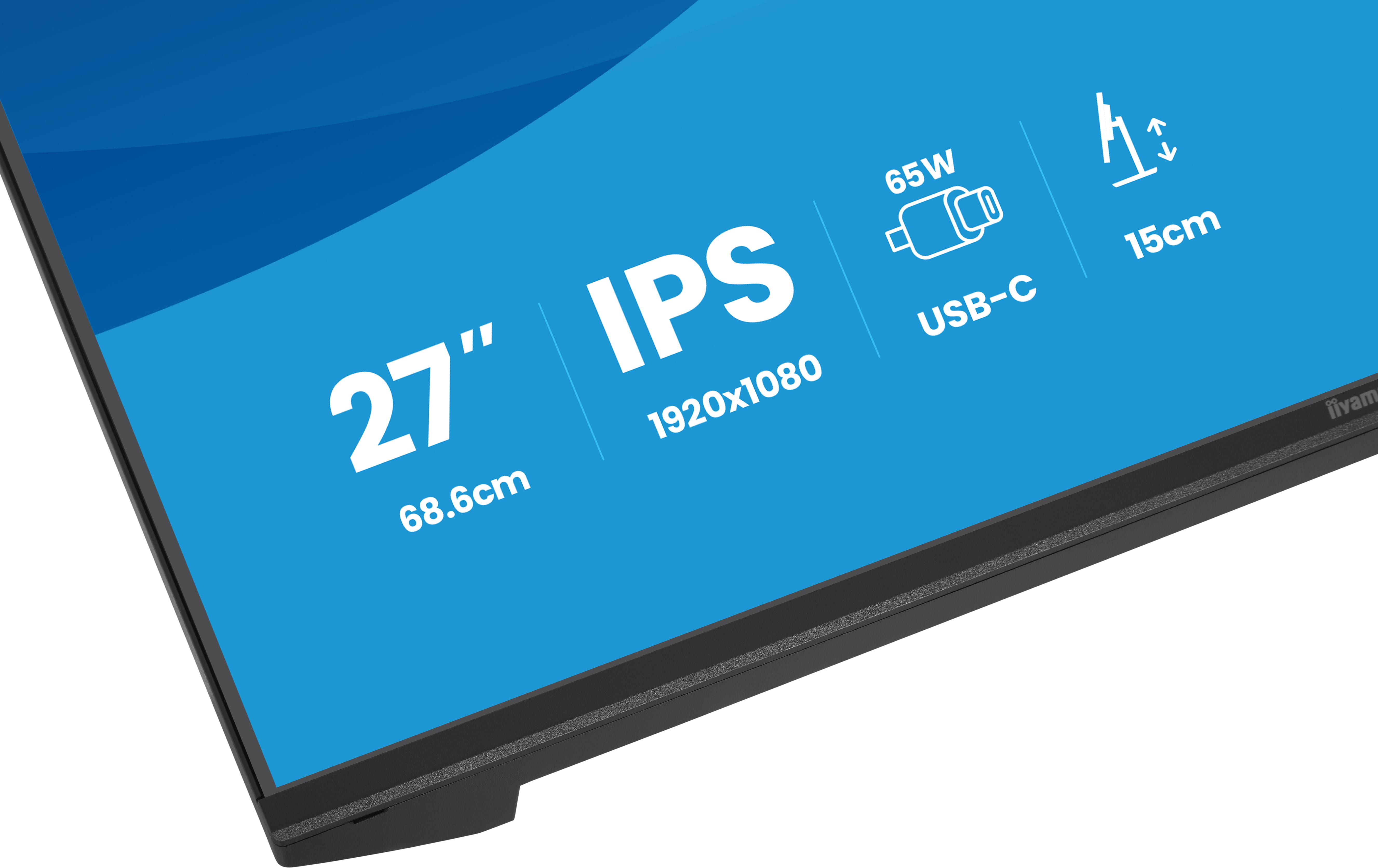 Iiyama ProLite XB2797HSN-B1 | 27" Full HD IPS Monitor mit USB-C Docking