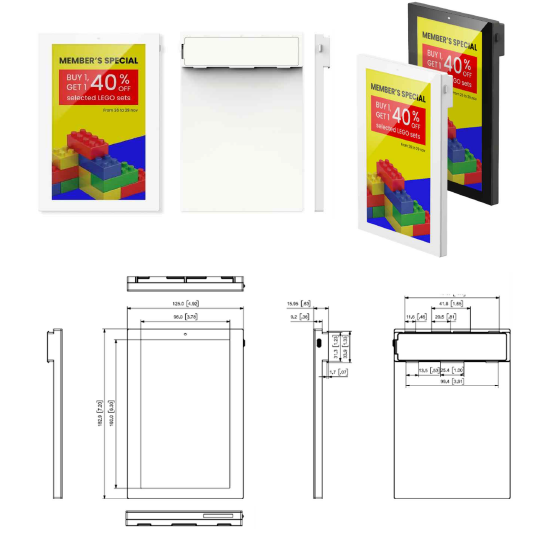Solum Newton Pro Full Color 7,3" weiß IP68 | elektronische Preisschilder